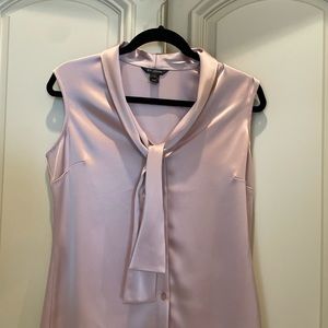 St. John Light cream Pink Satin Blouse